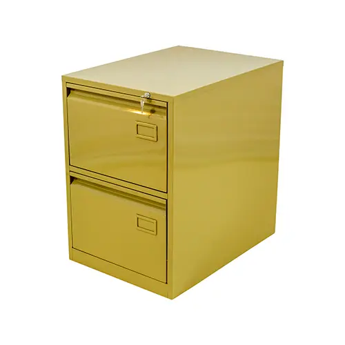 ARCHIVO STD. DE 2 GAVETAS - COLOR BEIGE CON RIEL DE SOBREEXTENSION