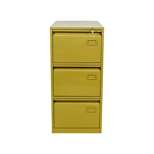 ARCHIVO STD. DE 3 GAVETAS - COLOR BEIGE CON RIEL DE SOBREEXTENSION