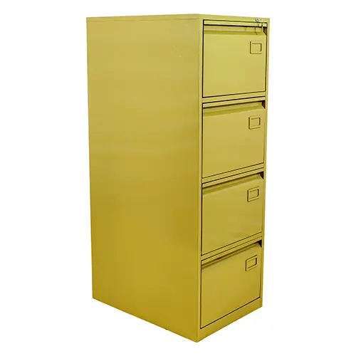 ARCHIVO STD. DE 4 GAVETAS - COLOR BEIGE - RIEL DE SOBRE-EXTENSION