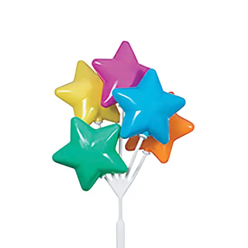 BALLOONS-STAR SHAPED-BRIGHTS - UNIDAD