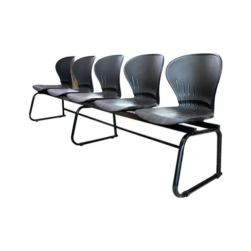 BATERIA DE 5 SILLAS - CONCHA PLASTICA NEGRA