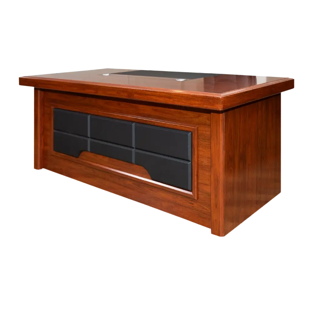 ESCRITORIO EJECUTIVO RECTANGULOS NEGROS C/ALA Y ROBOT