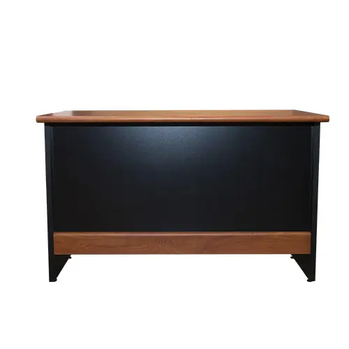 ESCRITORIO SECRETARIAL - 2 GAVETAS - NEGRO/WILD CHERRY