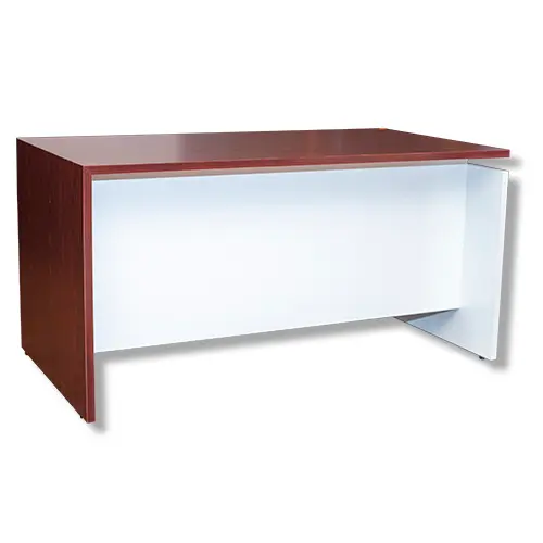 ESCRITORIO SEMI EJECUTIVO MELAMINA BLfANCA C/TOP OLMO JEREZ 1", 1.50*0.80*0.76