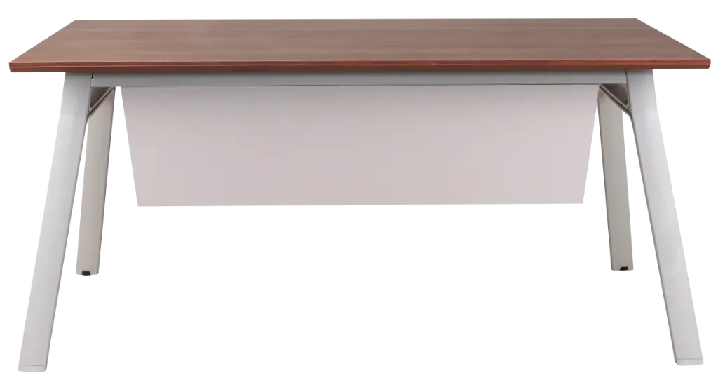 ESCRITORIO SEMI EJECUTIVO (1.60*0.80*0.75 ) TOP NOCE COSTA FALDON BEIGE GRAFITO BASE LIGHT GREY F24