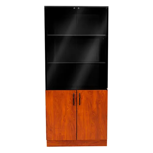 LIBRERA DE 0.80 CON VIDRIO - POSTFORMADA