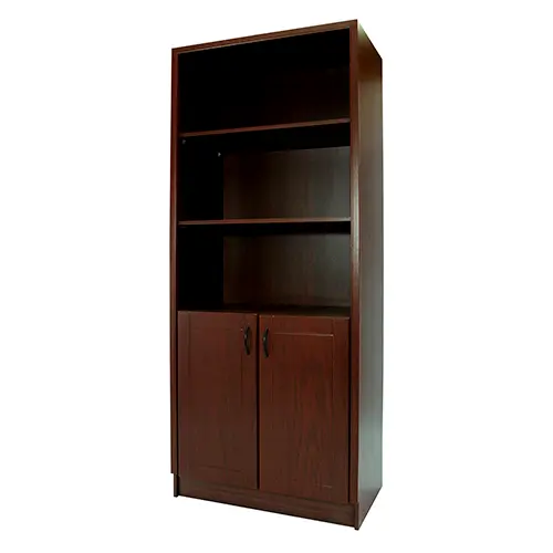 LIBRERA LINEA MODERNA CEDRO - 0.75m - 1 PIEZA - 2 PUERTAS 
