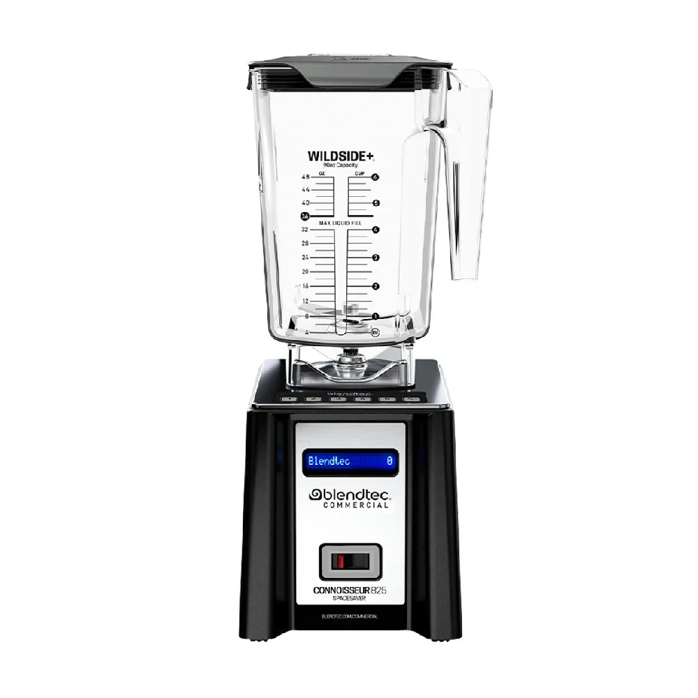 LICUADORA INDUSTRIAL MODELO SPACE SAVER CONNOISSEUR MARCA BLENDTEC, 110V, INCLUYE 1 JARRA WILDSIDE, PANTALLA LCD CON 30 CICLOS PREPROGRAMABLES Y PUERTO USB PARA DESCARCAR RECETAS.