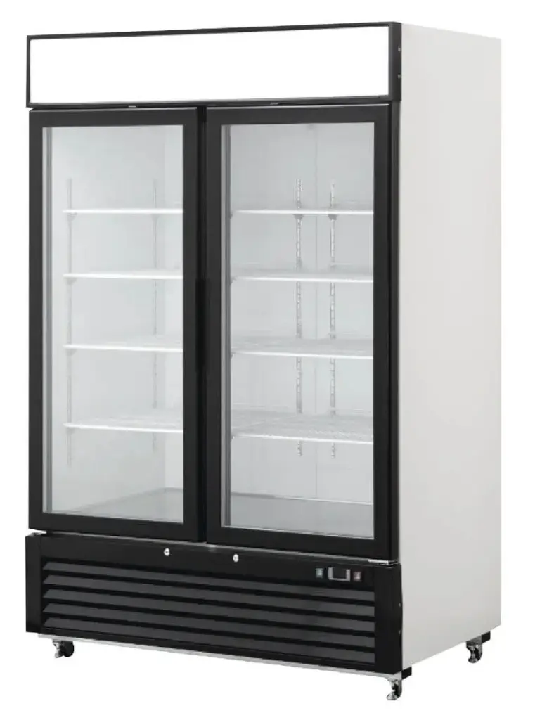 REFRIGERADOR VERTICAL C/PTAS. VIDRIO 110V R290