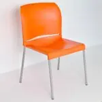 SILLA APILABLE - FOOD COURT NARANJA