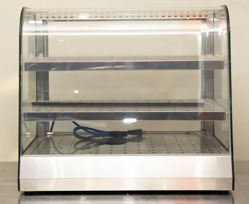 VITRINA CALIENTE DE ACERO INOXIDABLE DE 60CM