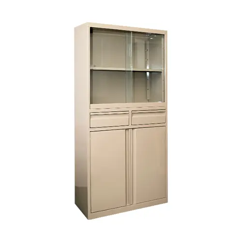 VITRINA CLINICA CON VIDRIOS BEIGE