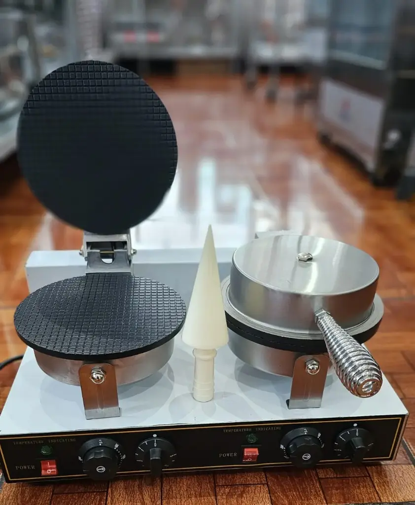 WAFLERA PARA CONOS DE HELADO DE 2 PLACAS