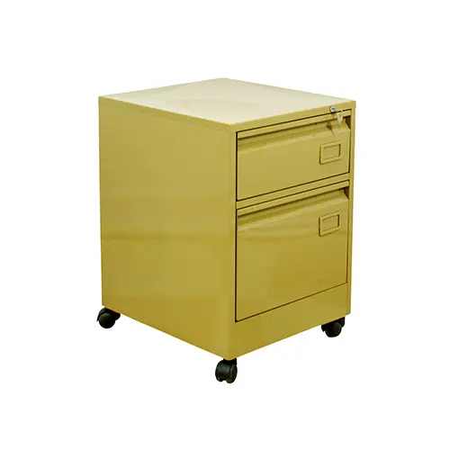 [STD1126DB] ARCHIVO ROBOT CON RODOS EN COLOR BEIGE CON RIEL DE SOBREEXTENSION