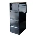[STD1107D] ARCHIVO STD. CON CAJA DE SEGURIDAD - NEGRO CON RIEL DE SOBREEXTENSION