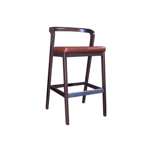 [REST025] BANCO DE MADERA - ASIENTO TAPIZADO 