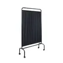 [EL002N] BIOMBO DE 1 CUERPO CON RODOS NEGRO