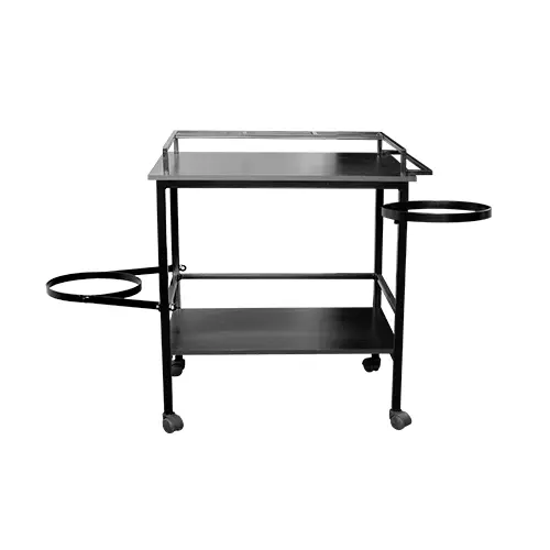 [STD1141] CARRITO DE CURACIONES - COLOR NEGRO - CON RODOS