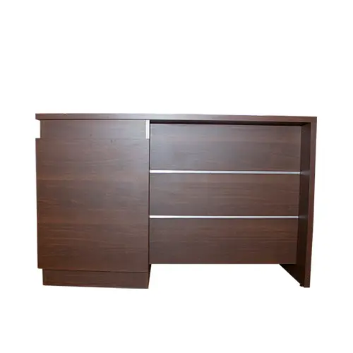 [LMA005] ESCRITORIO EJECUTIVO - ARIZONA - 3 GAVETAS CON DETALLE DE ALUMINIO