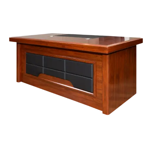 [MB3911] ESCRITORIO EJECUTIVO RECTANGULOS NEGROS C/ALA Y ROBOT