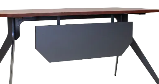 [WGREY05] ESCRITORIO EJECUTIVO (1.80*0.80*0.75) TOP NOCE COSTA FRENTE CHUMBO BASE WGREY F23