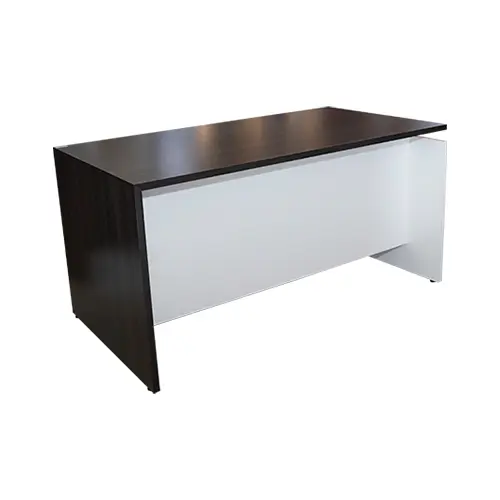 [ECO-007-3] ESCRITORIO SECRETARIAL MELAMINA BLANCA Y OLMO JEREZ - 1.20x0.80x0.76