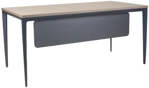 [IRONGREY003] ESCRITORIO SEMI EJECUTIVO (1.60*0.80*0.75 ) TABLERO GRANIZO FALDON CHUMBO BASE IRON GREY F22 