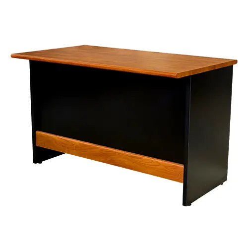 [OFF064WILD] ESCRITORIO SEMI-EJECUTIVO DE 2 GAVETAS - NEGRO/WILD CHERRY