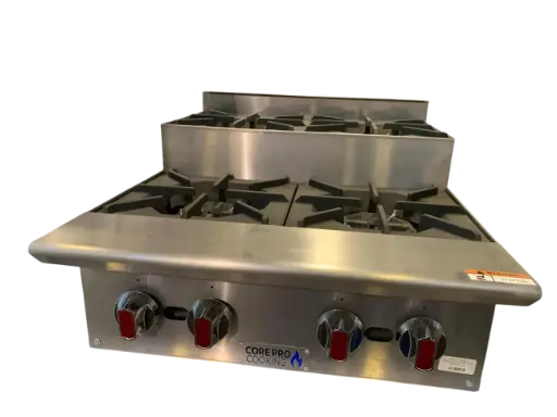 [CP-HP24-S] ESTUFA DE MESA DOBLE NIVEL DE 4 HORNILLAS 