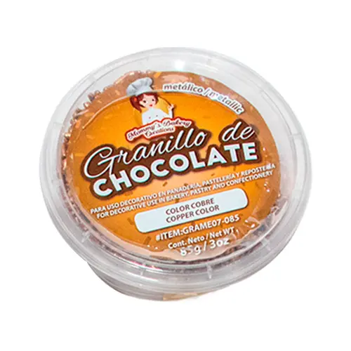 [GRAME07-085***] GRANILLO DE CHOCOLATE COLOR COBRE - 85 G