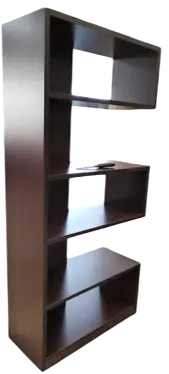 [NOVA008] LIBRERA 3 DIVISIONES FLOTANTES MELAMINA 1.85X0.80X0.35