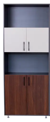 [WGREY09] LIBRERA COLOR CHUMBO ENTREPAÑOS NOCE COSTA PUERTAS SUPERIOR LINO 0.80*0.40*2.00 F23