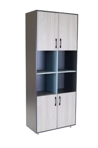 [IRONGREY11] LIBRERA COLOR CHUMBO PUERTAS ABATIBLES GRANIZO Y ENTREPAÑOS MACARON F22 0.80*0.40*2.00