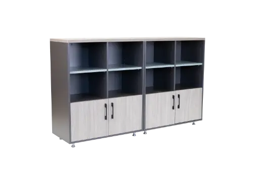 [IRONGREY009] LIBRERA COLOR CHUMBO TOP Y PUERTAS ABATIBLES MACARON F22 0.80*0.40*0.97