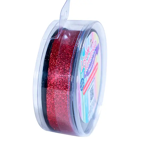 [LISFADI2RONA-840] LISTON FANTASIA - DIAMANTADO ROJO NAVIDAD - 840cm*2cm