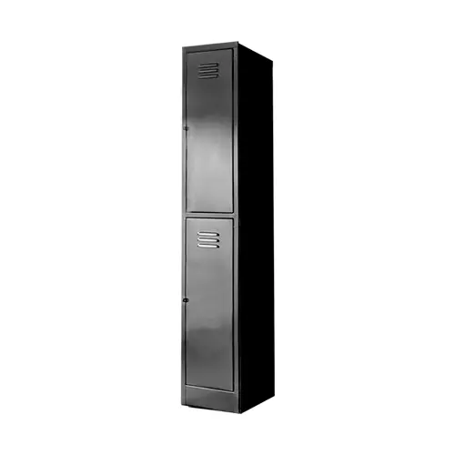 [CON012] LOCKER 2 PUERTAS NEGRO CANDADO