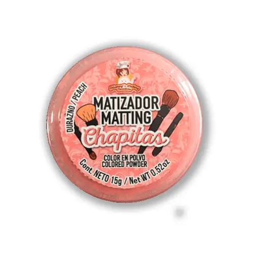 [CHP025-015] MATIZADOR MATTING - CHAPITAS DURAZNO - 15gr