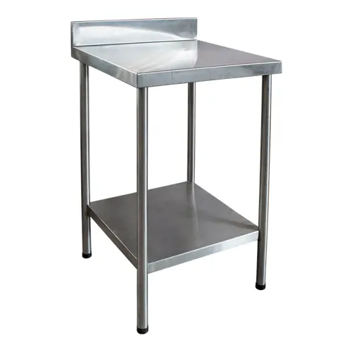 [INOX01] MESA CON SALPICADERA DE 24" - 0.61*0.61