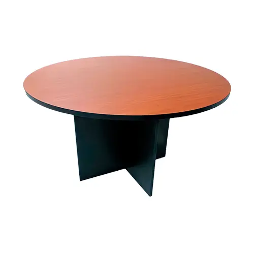 [OFF006W] MESA REDONDA - 1.20m - TOP. NORMAL WILD CHERRY