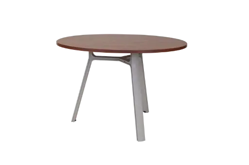 [LIGHTGREY02] MESA REDONDA TOP NOCE COSTA BASE LIGHT GREY F24