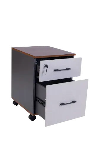 [IRONGREY14] ROBOT DE GAVETAS COLOR CHUMBO FRENTE GRANIZO Y MACARON F22 0.40*0.47*0.60