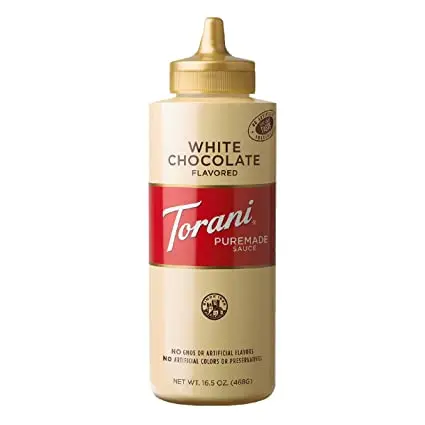 [ST-CHOCOBLANCO] SALSA DE CHOCOLATE BLANCO TORANI - 16.5 ONZ