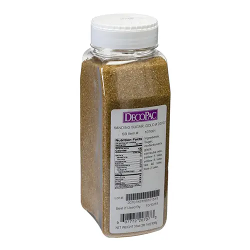 [20707] SANDING SUGAR-GOLD - 33 ONZ