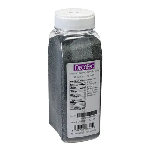 [20708] SANDING SUGAR-SILVER - 33 ONZ