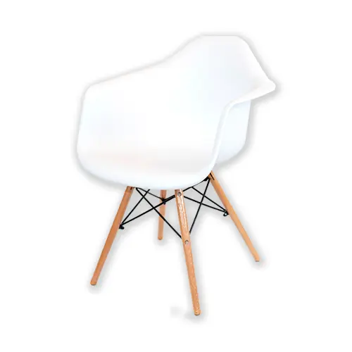 [XH-8066] SILLA CONCHA BLANCA - CON APOYA BRAZO