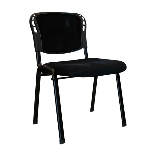 [DC-21N] SILLA DE ESPERA VISITA - SIN BRAZOS - NEGRA