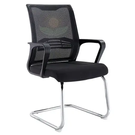 [DC-108N] SILLA DE VISITA CON MALLA BASE CROMADA