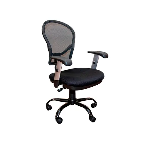 [DC-40N] SILLA EJECUTIVA NEGRA CON MALLA