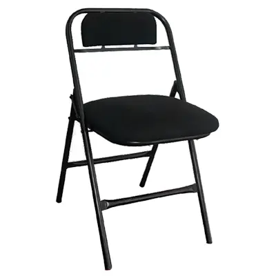 [CON004] SILLA PLEGABLE - TAPIZ NEGRO