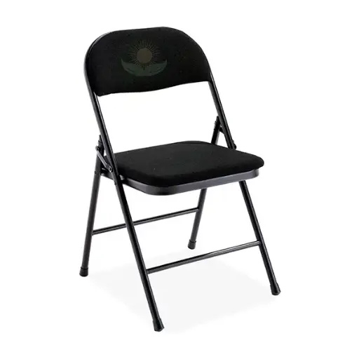 [DC-98017] SILLA PLEGABLE TELA NEGRA